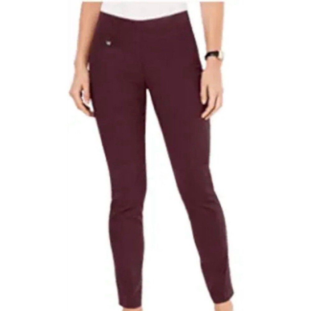 ALFANI Burgundy Skinny Pants 2P